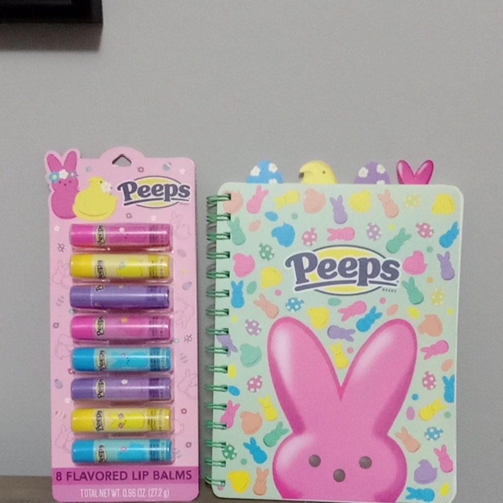 Peeps Lip Balm Set and Notebook